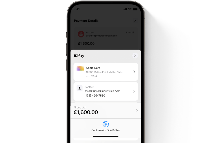 1-click Payments with face ID